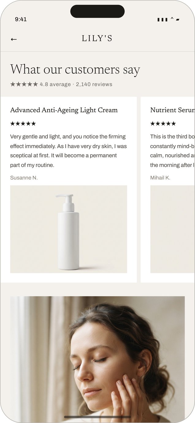 Lily's customer reviews
